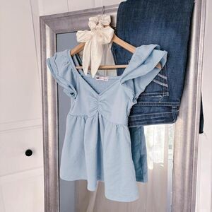 So-clothing Women's Blue Blouse